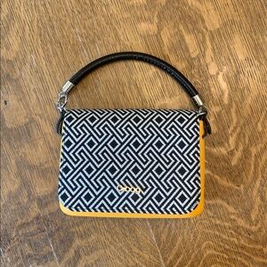 O Bag Customizable Purse from Italy Black White Gold